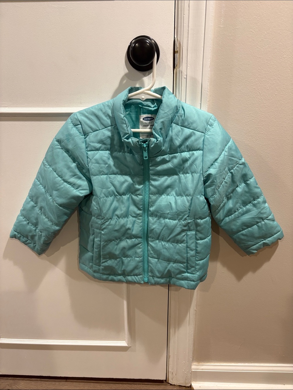 Old Navy Light Teal Kids Puffer Jacket